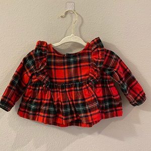 Cat & Jack Baby Girl Plaid Flannel Set